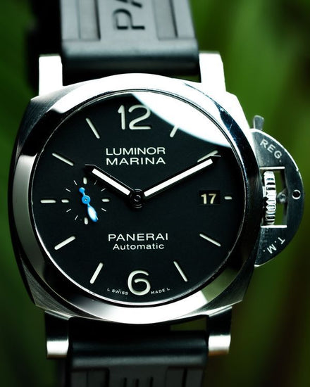 2023 Panerai Luminor Marina Quaranta 40MM Black Dial Rubber Strap (PAM01372)