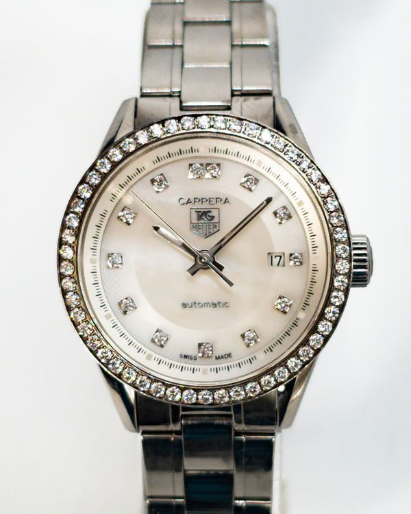 Tag Heuer Carrera 36MM White Dial Steel Bracelet  (WV2413.BA0793)