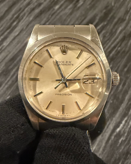 1971 Rolex Oyster Precision Date 34MM Silver Dial Oyster Bracelet (6694)