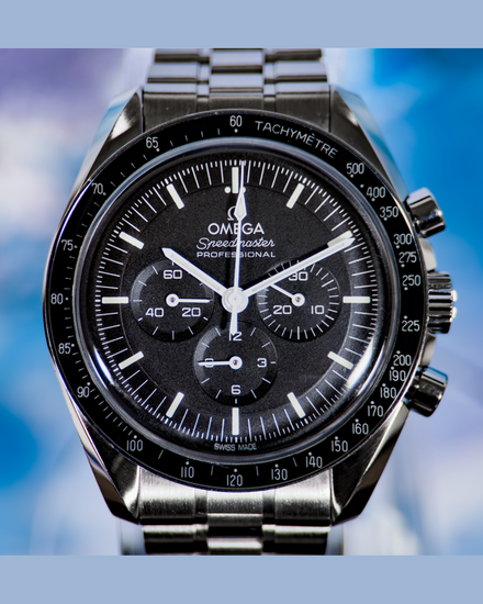 2022 Omega Speedmaster Professional Moonwatch 42MM Black Dial Steel Bracelet (310.30.42.50.01.001)