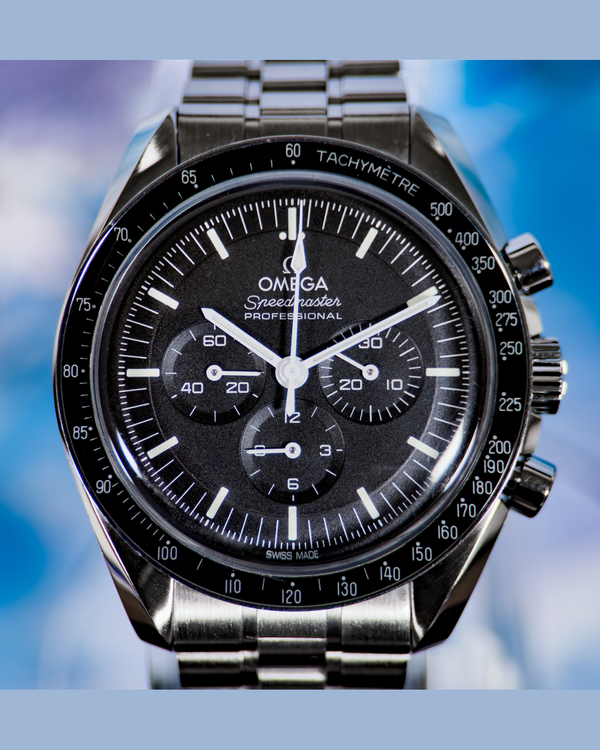 2022 Omega Speedmaster Professional Moonwatch 42MM Black Dial Steel Bracelet (310.30.42.50.01.001)