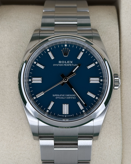 2026 Rolex Oyster Perpetual 36MM Blue Dial Oyster Bracelet (126000)