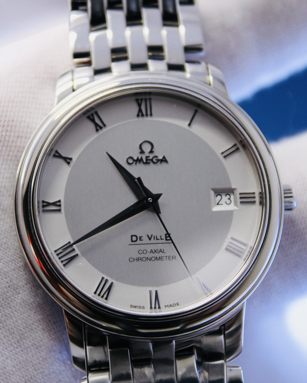 2013 Omega De Ville Prestige 39MM White Dial Steel Bracelet (4574.31.00)