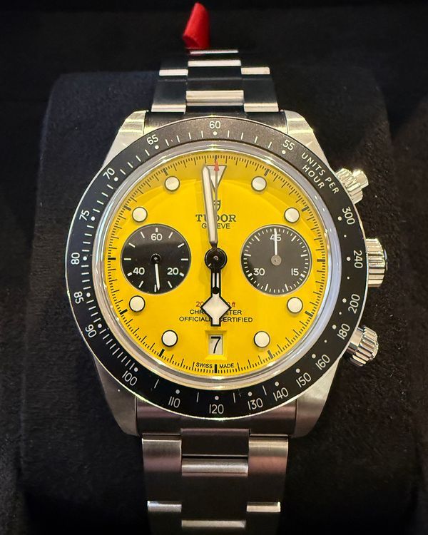 2026 Tudor Black Bay Chrono "Bumblebee" 39MM Yellow Dial Steel Bracelet (79310N)