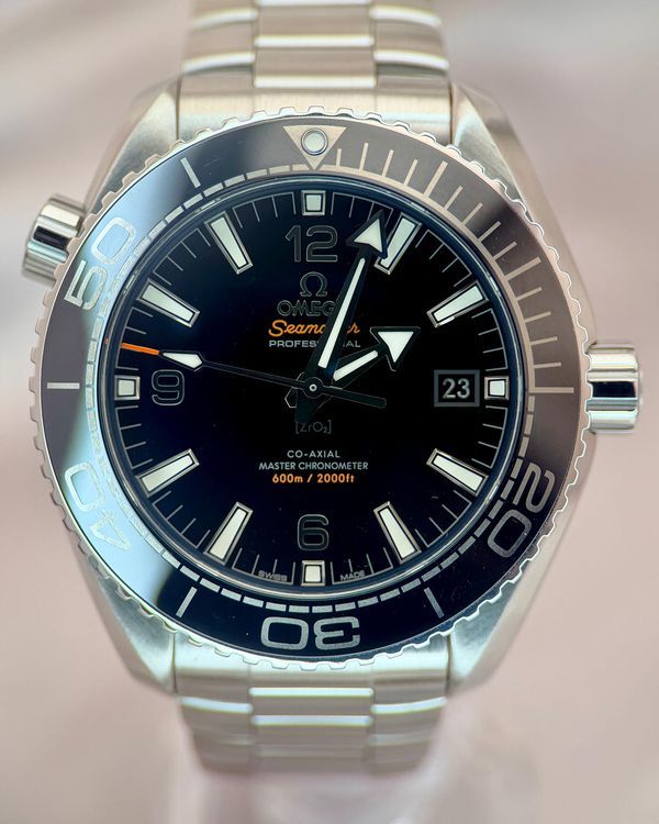 2023 Omega Seamaster Planet Ocean 600M 43.5MM Black Dial Steel Bracelet (215.30.44.21.01.001)