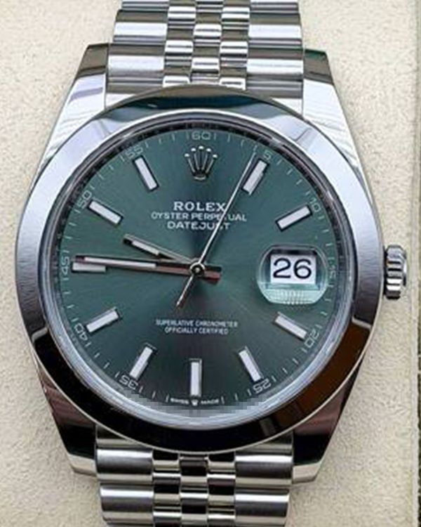 2024 Rolex Datejust 41MM Mint Green Dial Jubilee Bracelet (126300)