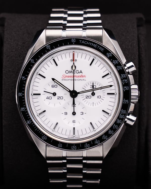 2026 Omega Speedmaster Professional Moonwatch 42MM White Dial Steel Bracelet(310.30.42.50.04.001)