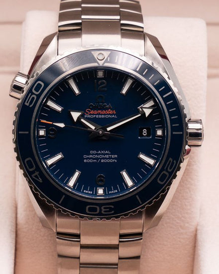 2013 Omega Seamaster Planet Ocean 600M 45.5MM Blue Dial Titanium Bracelet (232.90.46.21.03.001)