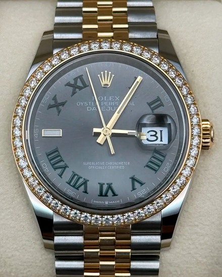 2024 Rolex Datejust 36MM Slate Dial Two-Tone Jubilee Bracelet (126283RBR)