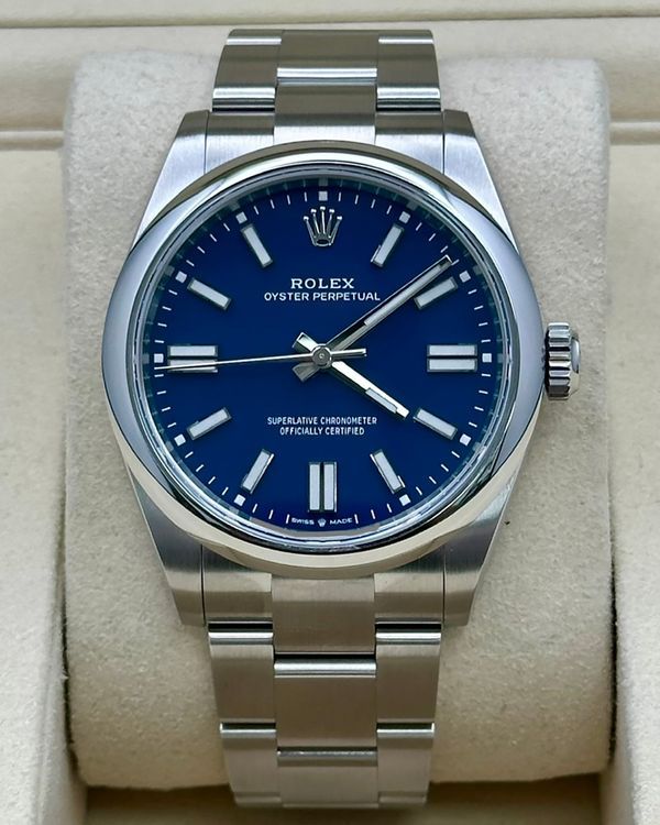 2026 Rolex Oyster Perpetual 41MM Blue Dial Oyster Bracelet (134300)