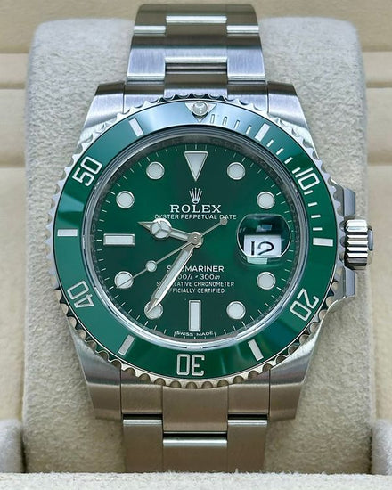 2018 Rolex Submariner Date "Hulk" 40MM Green Dial Oyster Bracelet (116610LV)