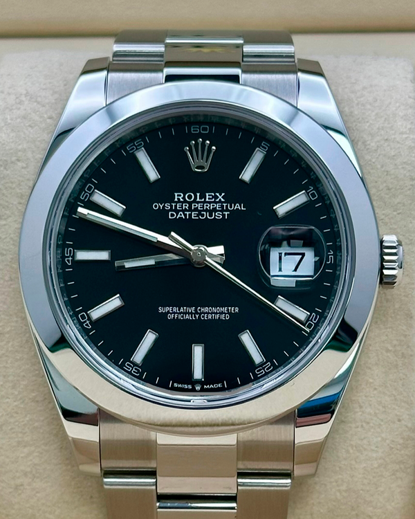 2026 Rolex Datejust 41MM Black Dial Oyster Bracelet (126300)