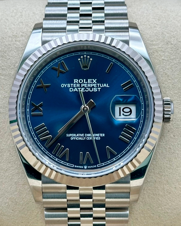 2026 Rolex Datejust 36MM Blue Dial Jubilee Bracelet (126234)