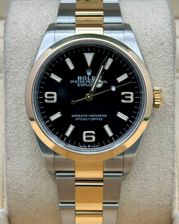 2024 Rolex Explorer 36MM Black Dial Two-Tone Oyster Bracelet (124273)