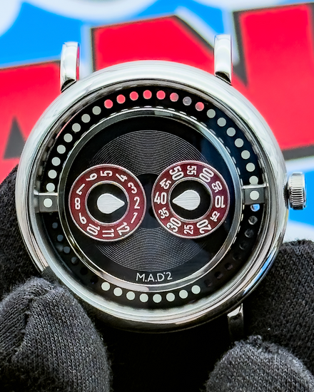 2026 MB&F MAD Edition 2 "Eric Giroud" L.E. 42MM Black Dial Leather Strap (M.A.D 2 R&B)