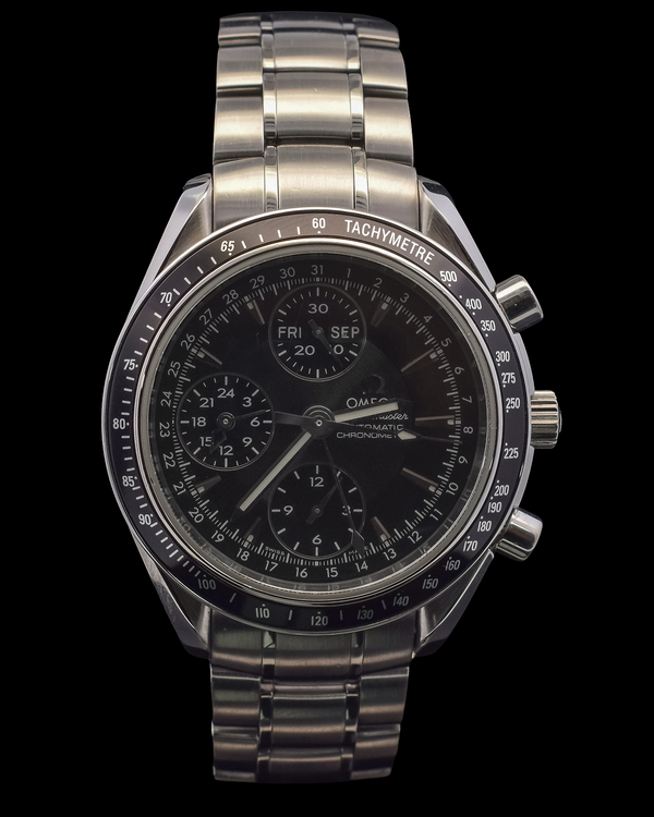 Omega Speedmaster Day-Date 40MM Black Dial Steel Bracelet (3220.50.00)