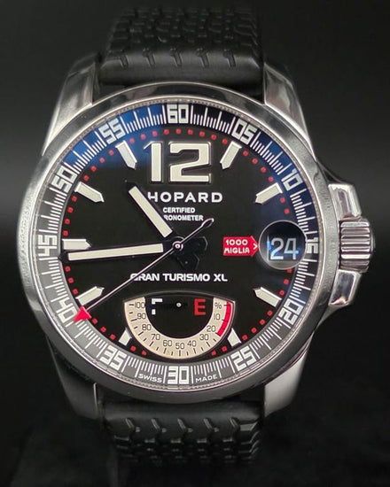 No Reserve - Chopard Mille Miglia GT XL 44MM Black Dial Rubber Strap (168457-3001)