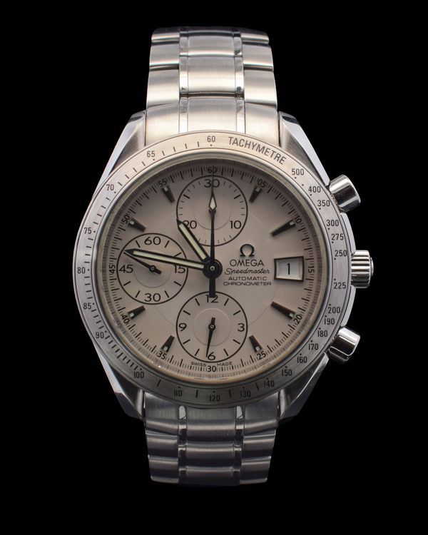 Omega Speedmaster Date 40MM Silver Dial Steel Bracelet (3211.30.00)