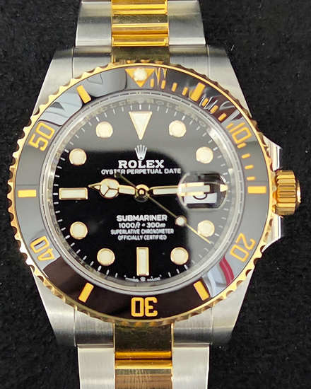 2021 Rolex Submariner Date 41MM Black Dial Two-Tone Oyster Bracelet (126613LN)
