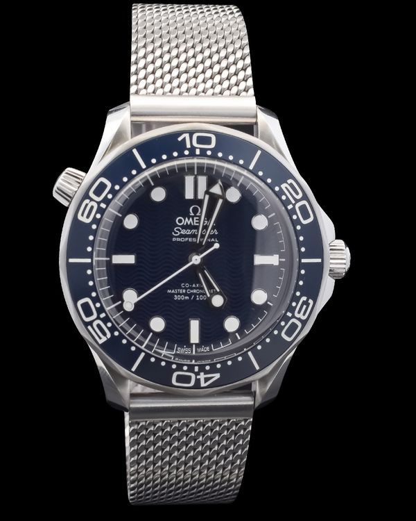 2025 Omega Seamaster Diver 300M "James Bond 60th Anniversary" 42MM Blue Dial Steel Bracelet (210.30.42.20.03.002)