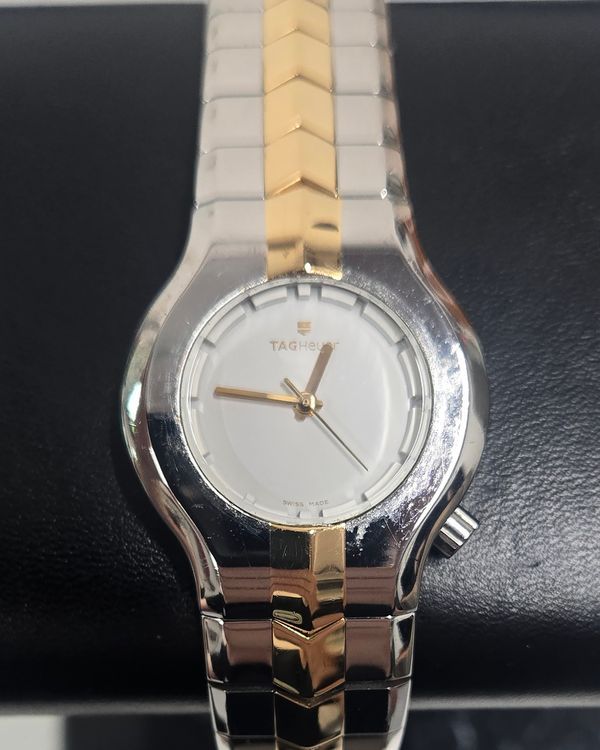 2002 Tag Heuer Vintage Alter Ego Quartz 29MM White Dial Two-Tone Steel Bracelet (WP1350)