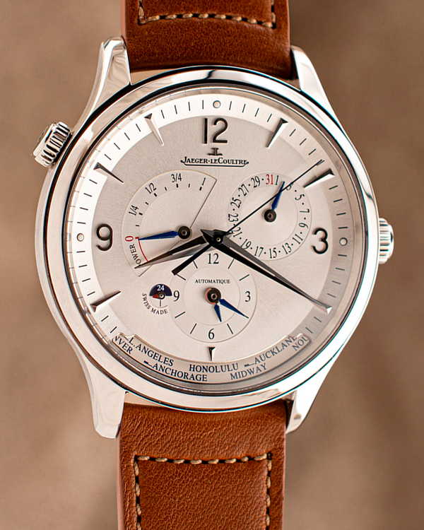 2020 Jaeger-LeCoultre Master Control Geographic 40MM Silver Dial Leather Strap (Q4128420)