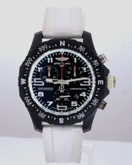 No Reserve - Breitling Endurance Pro 38MM Quartz Black Dial Rubber Strap (X83310A71B1S1)