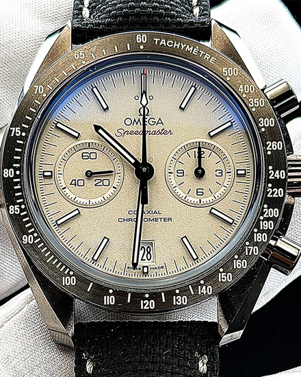 2021 Omega Speedmaster Dark Side of the Moon "Grey Side of the Moon" 44.25MM Grey Dial Textile Strap (311.93.44.51.99.001)