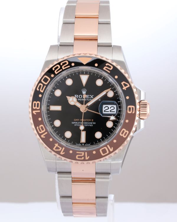 No Reserve - 2024 Rolex GMT-Master II "Rootbeer" 40MM Black Dial Two-Tone Oyster Bracelet (126711CHNR)