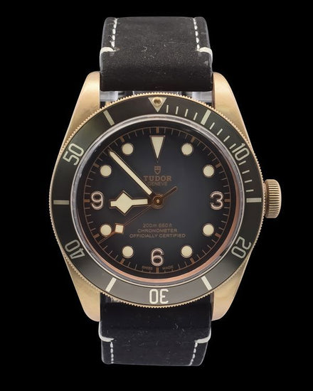 2021 Tudor Black Bay Bronze 43MM Grey Dial Leather Strap (79250BA)