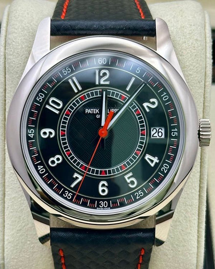 2026 Patek Philippe Calatrava 40MM Carbon Fiber Dial Leather Strap (6007G-010)