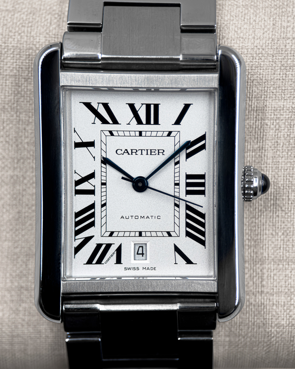 No Reserve - 2018 Cartier Tank Solo XL 31MM Silver Dial Steel Bracelet (W5200028)