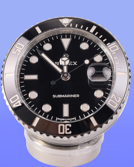 2026 Rolex Submariner Date Desk Clock 80MM Quartz Black Dial (909010LN)