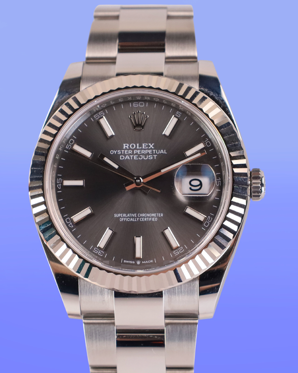 2026 Rolex Datejust 41MM Rhodium Dial Oyster Bracelet  (126334)