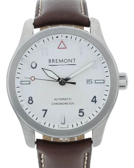 Bremont Solo 43MM White Dial Leather Strap (SOLO43-WS-H)