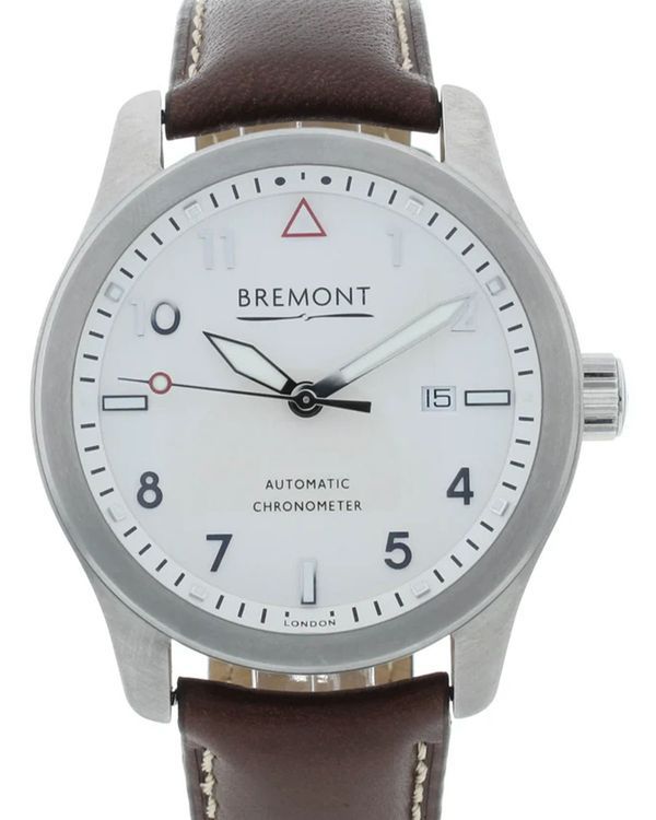 Bremont Solo 43MM White Dial Leather Strap (SOLO43-WS-H)