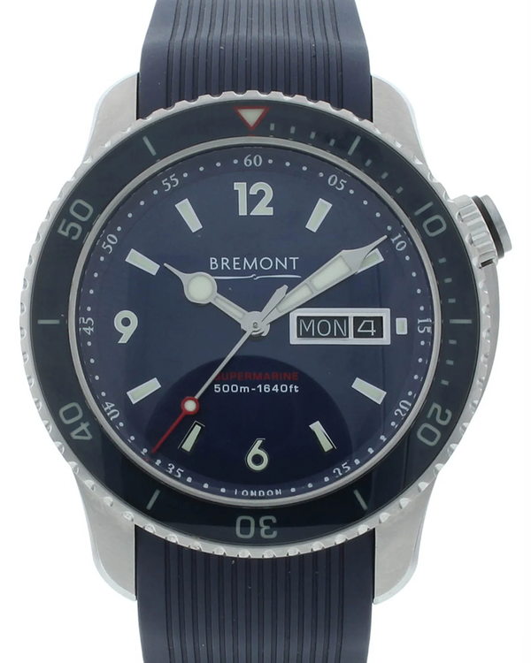 Bremont Supermarine S500 43MM Blue Dial Rubber Strap (S500-BL-2018-R-S)