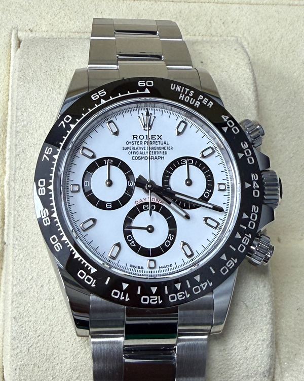 2022 Rolex Cosmograph Daytona "Panda" 40MM White Dial Oyster Bracelet (116500LN)