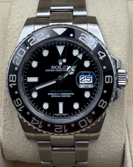 Rolex GMT-Master II 40MM Black Dial Oyster Bracelet (116710LN)