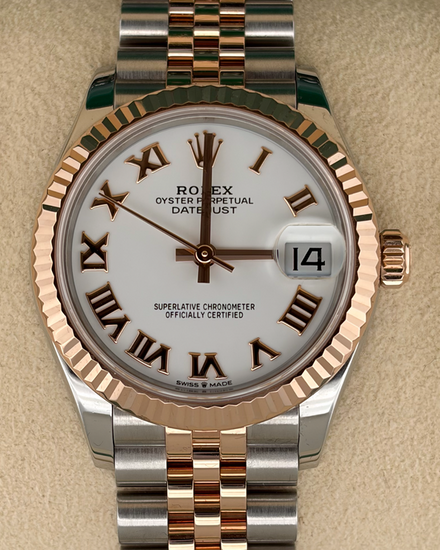 2020 Rolex Datejust 31MM White Dial Two-Tone Jubilee Bracelet (278271)