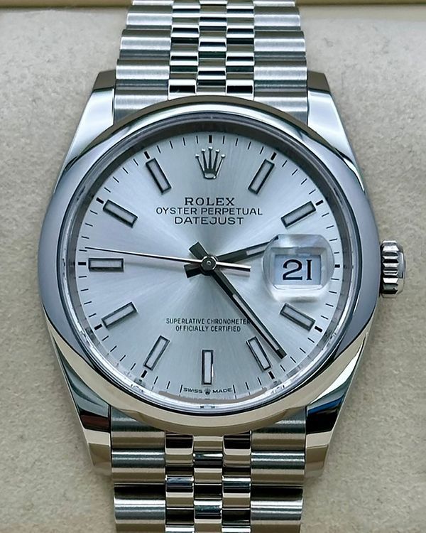 2024 Rolex Datejust 36MM Silver Dial Jubilee Bracelet (126200)