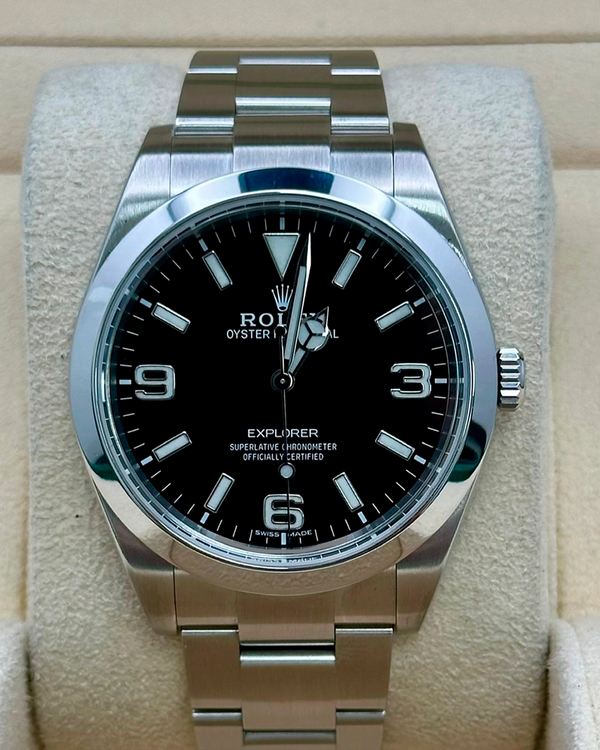 2017 Rolex Explorer 39MM Black Dial Oyster Bracelet (214270)