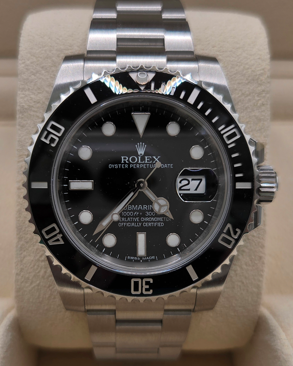 2015 Rolex Submariner Date 40MM Black Dial Oyster Bracelet (116610LN)