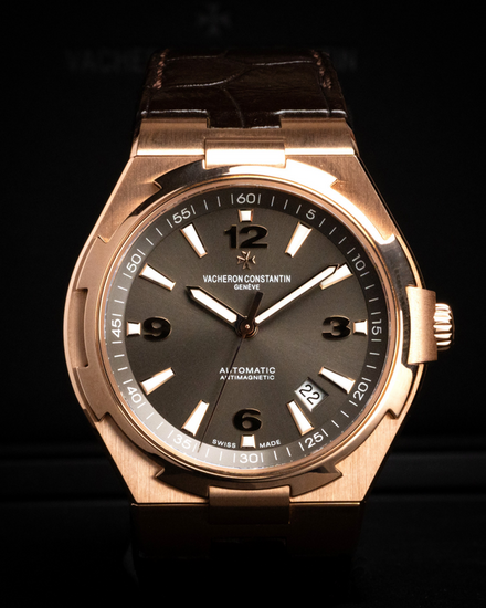 2013 Vacheron Constantin Overseas 42MM Grey Dial Leather Strap (47040/000R-9666)