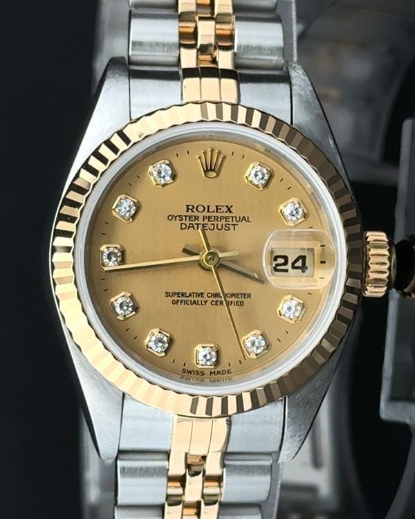 1993 Rolex Lady-Datejust 26MM Champagne Dial Two-Tone Jubilee Bracelet (69173)