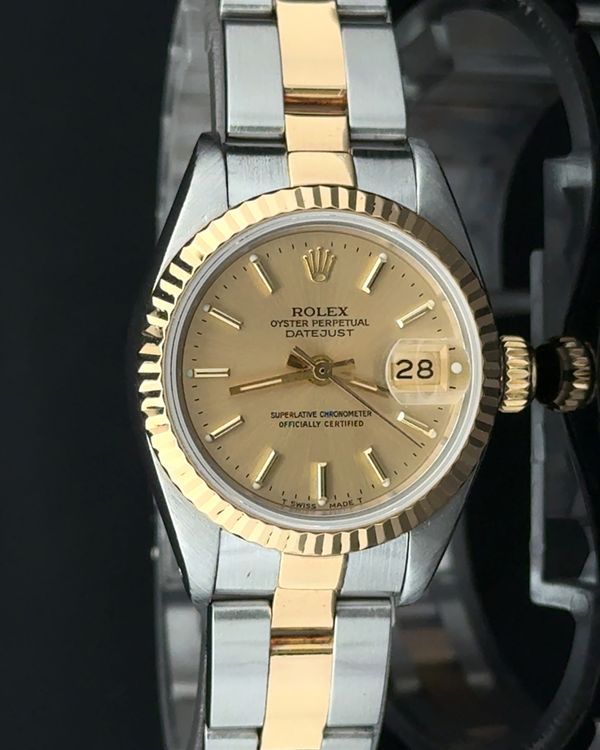 1991 Rolex Lady-Datejust 26MM Champagne Dial Two-Tone Bracelet (69173)