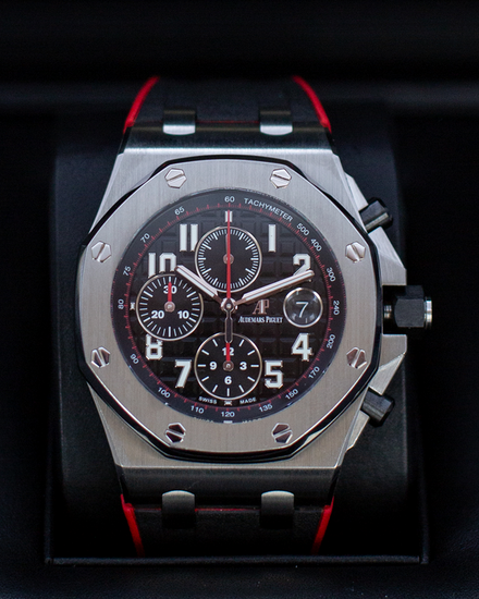 Audemars Piguet Royal Oak Offshore "Vampire" 42MM Black Dial Rubber Strap (26470ST.OO.A101CR.01)