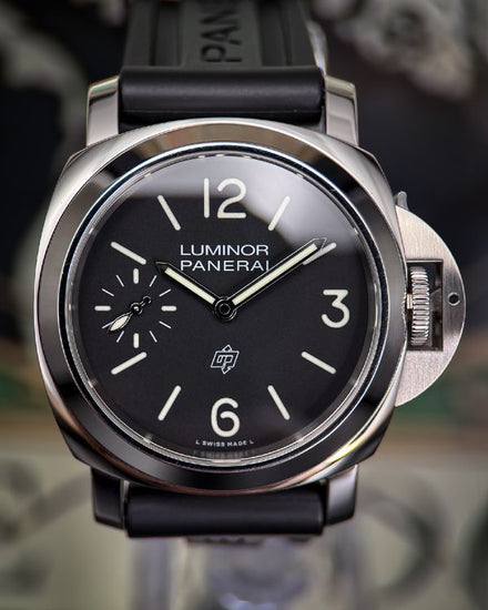 2022 Panerai Luminor Base Logo 44MM Black Dial Rubber Strap (PAM01084)