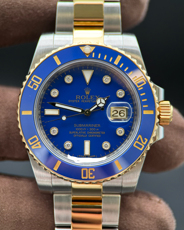 2014 Rolex Submariner Date "Bluesy" 40MM Blue Dial Two-Tone Oyster Bracelet (116613LB)