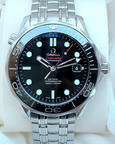 2018 Omega Seamaster Diver 300M 41MM Black Dial Steel Bracelet (212.30.41.20.01.003)